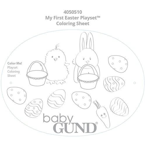 GUND Baby My First Easter Basket 5-Piece Sensory Plush Playset for Babies - style: My 1st Easter Basket