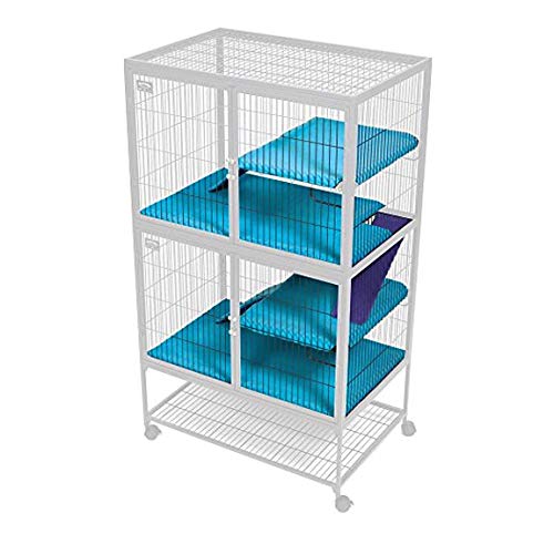 MidWest Homes for Pets Ferret Nation & Critter Nation Accessories Kit 2 - color: Teal and Purple, size: 22.5"L x 22.5"W x 8.5"H