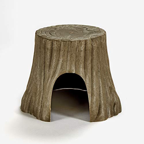 Kaytee Natural Tree Trunk Habitat Hideout for Pet Dwarf Rabbits, Guinea Pigs, Hamsters, and Chinchillas, Large - size: 10.8"L x 10.0"W x 8.0"H