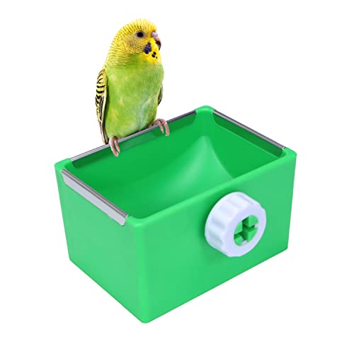 Litewoo Bird Food Bowl Feeder Colorful Basin Durable Cage Accessories Suitable for Birds Parrot Parakeet Cockatiel Budgie Finch Hamster Rat