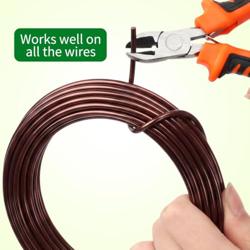 Mudder 5 Roll Aluminum Bonsai Training Wire Tree 2/2.5/3/4/6mm 42 Feet Total with Bonsai Wire Cutter Anodized Training for Holding Branches Small Trunks(Brown) - color: Brown, size: 2/2.5/3/4/6mm