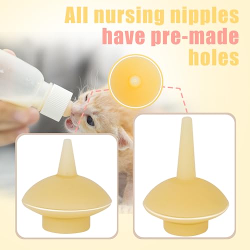 Mini Pet Feeding Bottle and Syringes with Nipples for Small Cat Dog Animals,Kittens, Puppies, Rabbits, Small Animals, Squirrel (Model 5) - size: model5