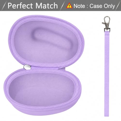 ANKHOH Case for Logitech Lift Vertical Ergonomic Mouse, Purple | Hard EVA case for Wireless Bluetooth Upright Device, Made for Daily Storage and Travel Protection, Bag Only - color: Purple