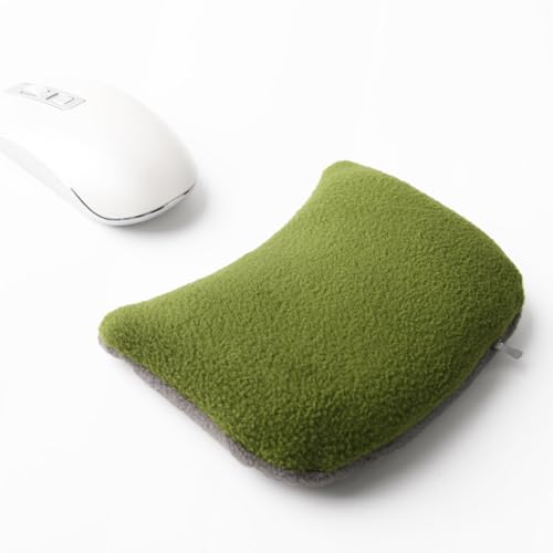 Large Mouse Wrist Rest Bean Bag, Ergonomic Mouse Support Pad Filled Ergo Beads for Computer, Laptop, PC Gaming (Green) - color: Green