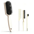 Curl Defining Brush, Curly Hair Brush, Slick Back Hair Brush, For Combing and Shaping Curls in All Hairstyles to Reduce Pulling (Beige) - color: Beige