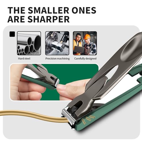 Nail Clippers with Catcher, 2-Pack Slanted & Curved Nail Clippers for Ingrown Toenails and Fingernails, Anti-Splash Nail Cutter for Men, Women, Seniors, Heavy-Duty Finger Nail Clippers Adult - style: Curved & Slanted