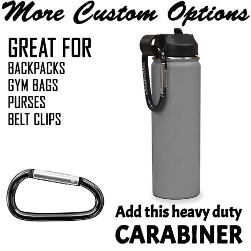 LaserGram Personalized 20oz Water Bottle, Snail (Gray) | Engraved Gift, Vacuum Insulated Stainless Steel, Flip-Top Straw Lid, Laser Engraved With Your Name - color: Gray, size: 20 Ounces