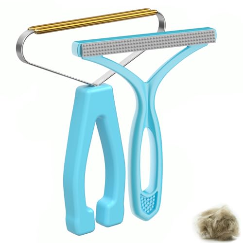 Pet Hair Remover, Dog and Cat Hair Remover, Carpet Rake, Carpet Scraper | Pet Hair Removal Tool, Carpet Rake for Pet Hair Removal, Pile Brush, Carpet, Car Cushions, Sofa, Pet Bed, Furniture, Rug - color: Blue