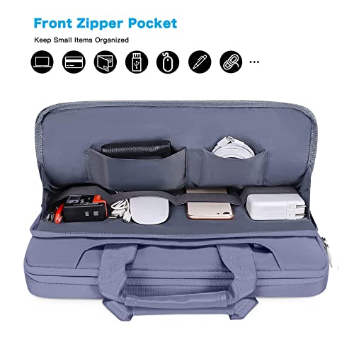 MOSISO 360 Protective Laptop Bag 15.6 inch, 15-16 inch Computer Bag | Compatible with MacBook Air 15 inch/Pro 16 inch, HP,Dell,Lenovo,Asus, Laptop Carrying Case with Strap&Handl, Lavender Gray - color: Lavender Gray, size: 16 inch