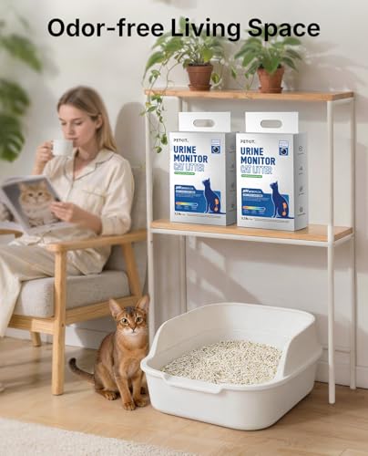 PETKIT Tofu Cat Litter, Clumping Flushable, Urine pH Detection Tofu Litter | 100% Natural Ingredients Plant Cat Litter, Dust-Free,Low Tracking and Odor Control - color: 5.3lbx2bags