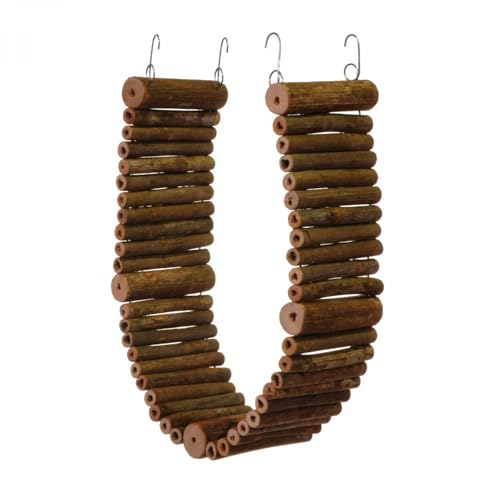 Prevue Pet Products Large Bendy Bridge - Flexible Wooden Tunnel Toy for Guinea Pigs, Rabbits, Hamsters, Gerbils, Chinchillas & Small Animals, Indoor Hideaway, Chew, Climb & Tunnel Enrichment - size: Large