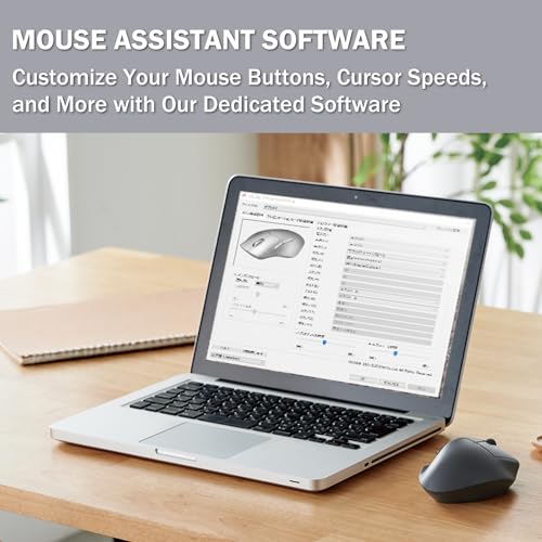 ELECOM Wireless Ergonomic Shape Mouse, 2.4GHz with Mini USB Receiver, Silent Click, Right Hand 2000DPI, 5 Buttons, Optocal Sensor, Compatible with PC, Mac, Laptop, EX-G, Msize Black (M-XGM30DBSKBK) - size: Medium