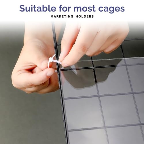 8 Pack Pet Cage Liner 8" x 11" with Holes Zip Ties Urine Guard Flexible and Pliable See Through Clear Acrylic Sheet Side Lining Habitat Siding Tiles Protection Cage Edge Liners by Marketing Holders - size: 8” x 11” 8 Pack