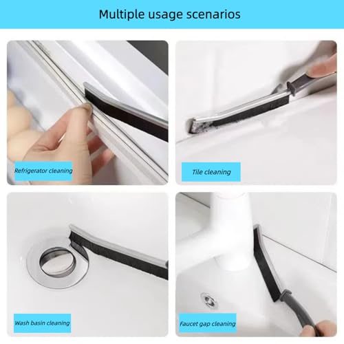 Crevice Cleaning Brush, Multifunctional Cleaning Brush Tool | Bathroom Gap Brush,Grout Brush, Cleaning Tools for Toilet, Bathrooms, Kitchens, Bathtub, Faucets, Sink, Windows，6pcs