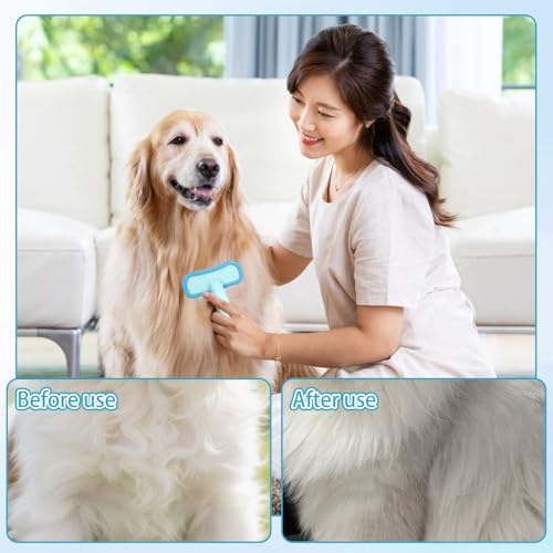 1Pcs Rabbit Bunny Soft Brush, Practical Brush for Rabbits Grooming, Soft Silicone Small Animal Massage Comb, Bunny Grooming Kit Supplies Suitable for Cats Puppies & Other Pets(Blue) - color: 1pc-blue