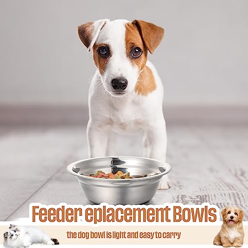 Nuanchu 15 Pack Stainless Steel Dog Bowls Bulk, 33.8 oz Pet Food Water Bowls for Medium Large Dogs/Cat, Dishwasher Safe Feeder for Multi-Pet Homes/Pet Shop - size: 33.8 oz