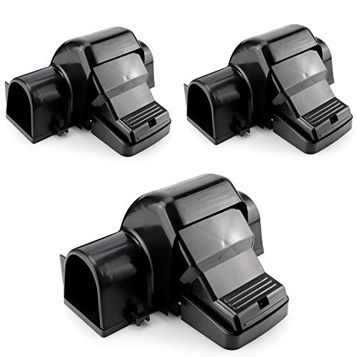 eXuby Pet-Safe & Child-Safe Rat Traps w/Tunnel Design – Dual Entry for Better Capture Rate - No Harmful Poison - Prevents Accidental Triggering - Avoid Finger Snapping - Setup in Seconds. (3 Pack) - style: 3 Pack