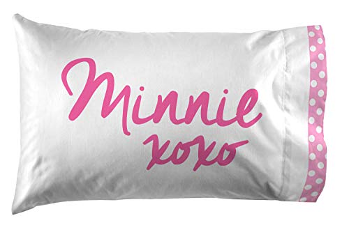 Jay Franco Kids Sheet Set with Fitted, Flat Sheets & Pillow Cover - Ultra-Soft Bedding with Pillowcase for Room Decor, White - Minnie Mouse, 3 Piece Twin - color: White - Minnie Mouse, size: 3 Piece Twin
