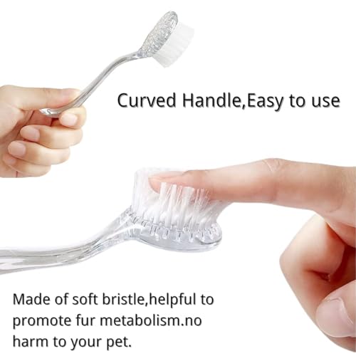 6 Pack Hamster Brush - Small Animal Bath Brush with Lid Soft Cleansing Brush Animal hair combing for Hedgehog Guinea Pig Rabbit Cat Chinchilla Ferret Small Animal Grooming Tool Cleaning Supplies