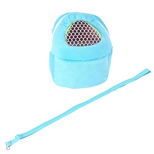 Tbest Pet Carrier Bag Hamster Rat Cat Rabbit Pet Sling Carrier Backpack Hedgehog Chinchilla Ferret Sleeping Outdoor Traveling Bag Handbags Backpack - color: Blue