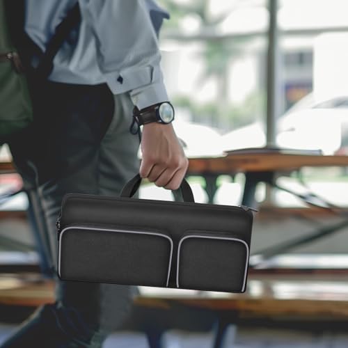 Keyboard Carrying Case for Logitech MK270 MK345 MK335 MK955 | For Office Users, Commuters, and Travelers; Organizer with Mouse and USB Receiver Pocket, Case Only - Black - color: black