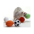 Marshall Ferret Sport Balls – 2-Count – Assorted Plush Sports Toys for Ferrets – Soft, Lightweight, and Perfect for Chasing & Batting - style: Sport Balls