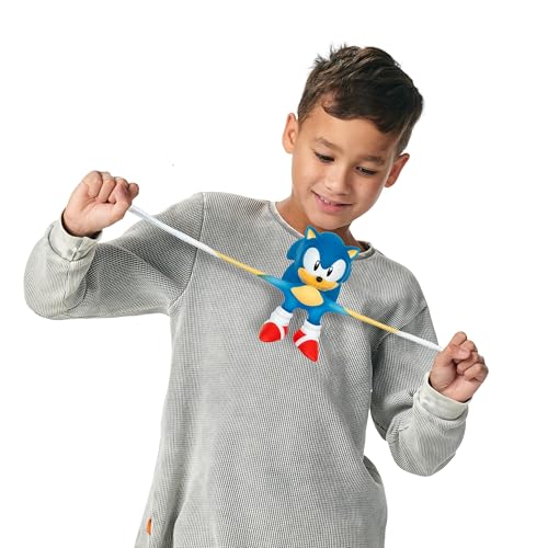 Heroes of Goo Jit Zu Sonic The Hedgehog, Speed Surge Sonic, Powered Up with Glow Surge Giving Him Glow-in-The-Dark Powers, Squishy, Stretchy Filling, Stretch Him Up to 3 Times His Size