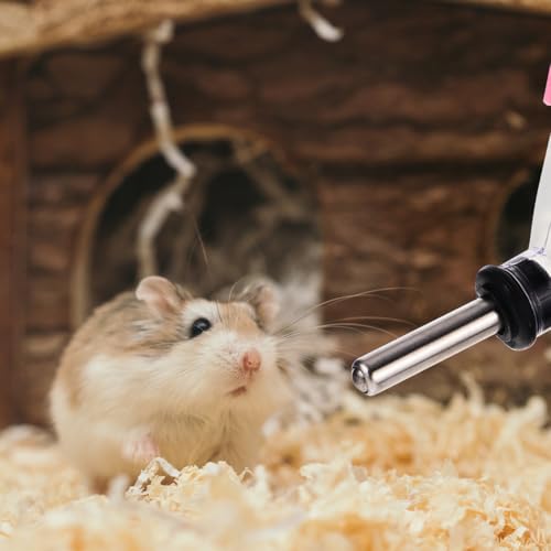 4-Pack Small Pet Water Bottles 60Ml Hanging Leakproof Hamster Water Feeder with Nozzle for Guinea Pigs Rabbits and Squirrels