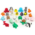 25 pcs 3D Printed Animal Figurines, Mini Articulated Animal Figurines Toys | Party Favors, Pocket Fidget Toys, Goodie Bag Stuffers, Exchange Gifts, Desk Pets, Classroom Rewards for Kids, Birthday Gifts - style: Animal 25 pc
