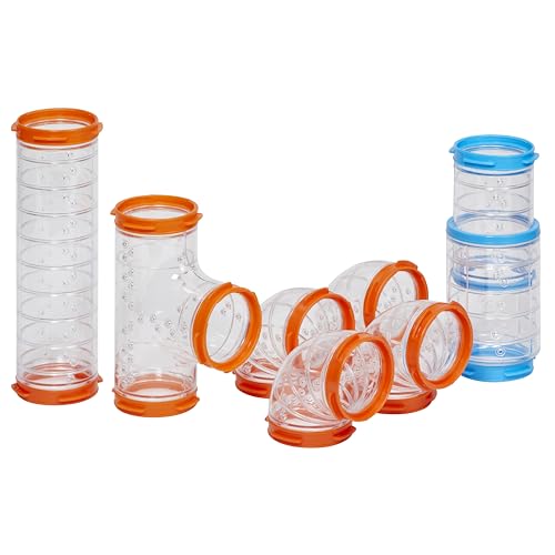 MidWest Homes for Pets Curvy Hamster Tube Value Pack, Compatible on All Midwest and Ferplast Hamster Cages, Model FP-CTVP - size: Curvy Tube Value Pack