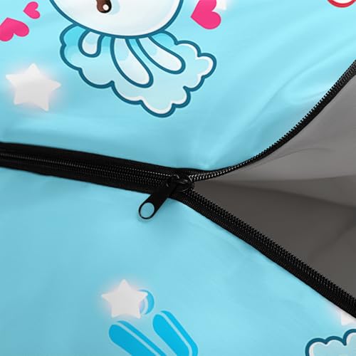 QOOMO Camping Sleeping Bags,3 Season Warm & Cool Weather,Lightweight,Waterproof Sleeping Bags for Adults & Kids,Traveling,and Outdoors,Camping Gear Equipment - color: axolotl
