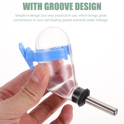 4-Pack Small Pet Water Bottles 60Ml Hanging Leakproof Hamster Water Feeder with Nozzle for Guinea Pigs Rabbits and Squirrels