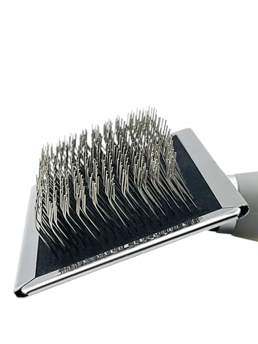 Warren London Gel Handle Slicker Brush for Dogs, Doodles & Long Coats, New & Improved Bristles - style: Gel Handle