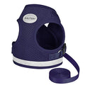 Cat Harnesses and Puppy Harness with Leashes Set, Escape Proof Cat Harness, Adjustable Reflective Soft Mesh Vest Fit Puppy Kitten Rabbit Ferrets's Outdoor Harness - color: NavyBlue, size: XS (Chest: 6" - 8")