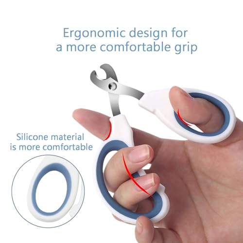Cats & Dogs Pets Nail Clippers & Trimmers Rabbit Nail Clippers cat Nail Clippers for Indoor Cats cat Claw Clippers with Safety Guard Professional Grooming Tool for Cat Kitten - color: Blue