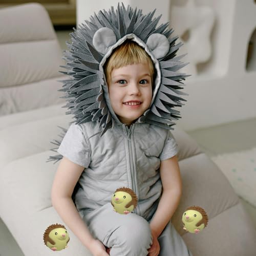 Hedgehog Squishy Stress Balls for Kids and Adults, Stretchy Stress Relief Ball Squeeze Toys, Soft Dough Balls, Squeeze Ball Squishy Toys for Party Favors Birthday Gifts, Easter Basket Stuffers - style: Hedgehog