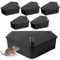 Anblak 6 Pack Rat Station Box with Keys, Rodent Station Keeps Rats Away, Keeps Children and Pets Safe, Key Unlocking, Reusable & Long-Lasting, Indoor & Outdoor - size: 6