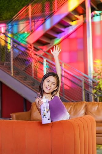 Zak Designs KPop Demon Hunters Sage 19oz Leak-Proof Straw Kids Water Bottle | BPA Free, Insulated Stainless Steel, Cupholder Friendly, Dishwasher Safe, Lid Lock, Handle, For School, Home, Travel, Outdoor - color: KPop Demon Hunters (Rumi, Mira, Zoey)