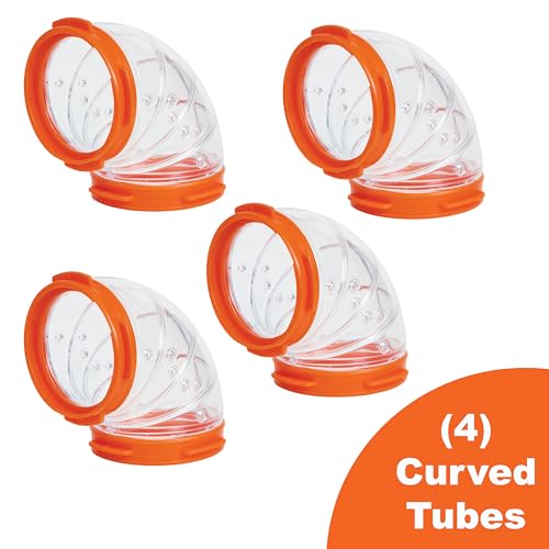 MidWest Homes for Pets Curvy Hamster Tube Value Pack, Compatible on All Midwest and Ferplast Hamster Cages, Model FP-CTVP - size: Curvy Tube Value Pack