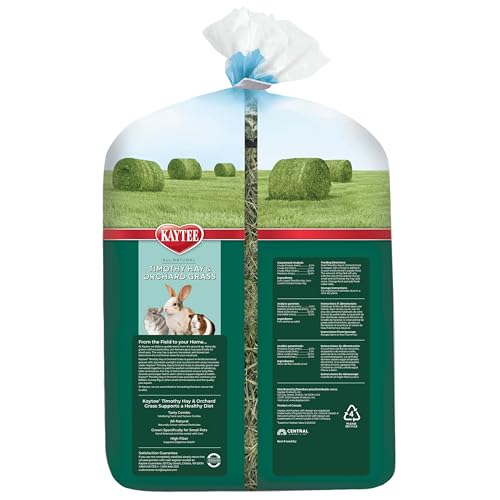 Kaytee Timothy Hay & Orchard Grass for Guinea Pigs, Rabbits & Other Small Animals, 48 oz - size: 3 Pound (Pack of 1)