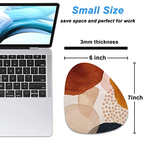 Rimilak Small Mouse Pad 6 x 7 Inch, Irregular Mini Mousepad, Abstract Stone | Non-Slip Rubber Base, Waterproof Compact Mouse Mat for Laptop Computer Wireless Mouse Keyboard Home Office Travel - color: Abstract Stone, size: 7L x 6W inches