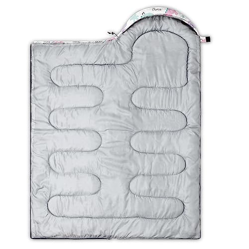 Galaxy Wolf Camping Sleeping Bags Warm & Cool Weather Waterproof Backpacking Blue Purple Starry Sky Sleeping Bag All Seasons Camping, for Adult Kids Boy Girls Camping Gear Equipment, Traveling - color: I-Dinosaur2