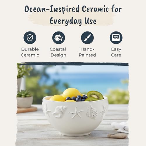 Blue Sky Ceramics Laguna Coastal 6'' Bowl White, Multi (20456)