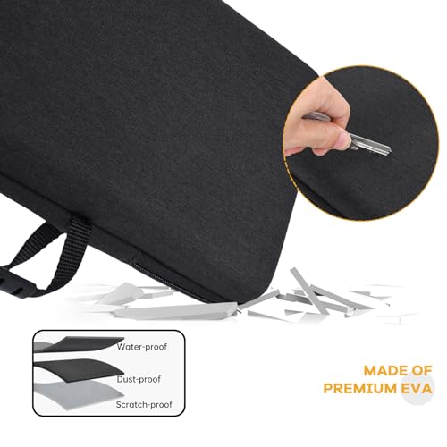 Hard Keyboard Carrying Case for Logitech MX Keys S/MX Keys Advanced Wireless Keyboard Case Cover Protector, Logitech Keyboards Shockproof Protective Travel Bag, Black - size: Logitech MX Keys S/MX Keys