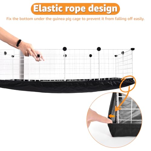 PJYuCien C&C Cage Bottom 24"x48", Easy to Install | Use as Top, Use as Bottom and Top Set, Protect Floor, Saves Time and Effort,for Guinea Pig and Other Small Animals - size: 24" X 48"