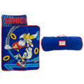 Sonic The Hedgehog 21"(W) X 45"(L) Soft Toddler Nap Mat with Pillow and Blanket Perfect for Preschool, Daycare, and Travel (100% Official Licensed Product) - color: Sonic