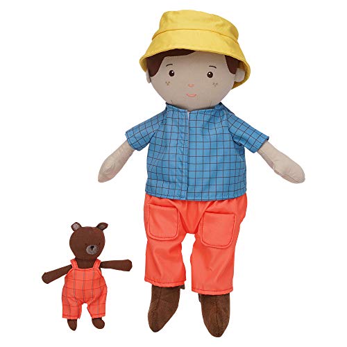 Manhattan Toy Playdate Friends Alex Machine Washable and Dryer Safe 14 Inch Doll with Mini Bear Stuffed Animal - style: Alex