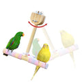 Bird Swing for Cage,Rust Sound Interactive Hanging Bird Toy Perch,Wooden Exercise Cockatiel Toys,Bird Cage Accessories Perch,Parrot Perch Stand for Conure,Budgie,Cockatiel,Lovebird,Canary,Finch - color: Perch