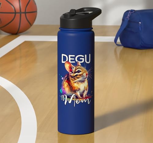 Degu Mom Degu Stainless Steel Insulated Water Bottle - color: Royal Blue