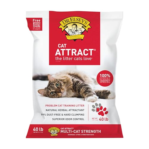 Dr. Elsey's Cat Attract Clumping Clay Cat Litter 40 lb. Bag - size: 40 lb